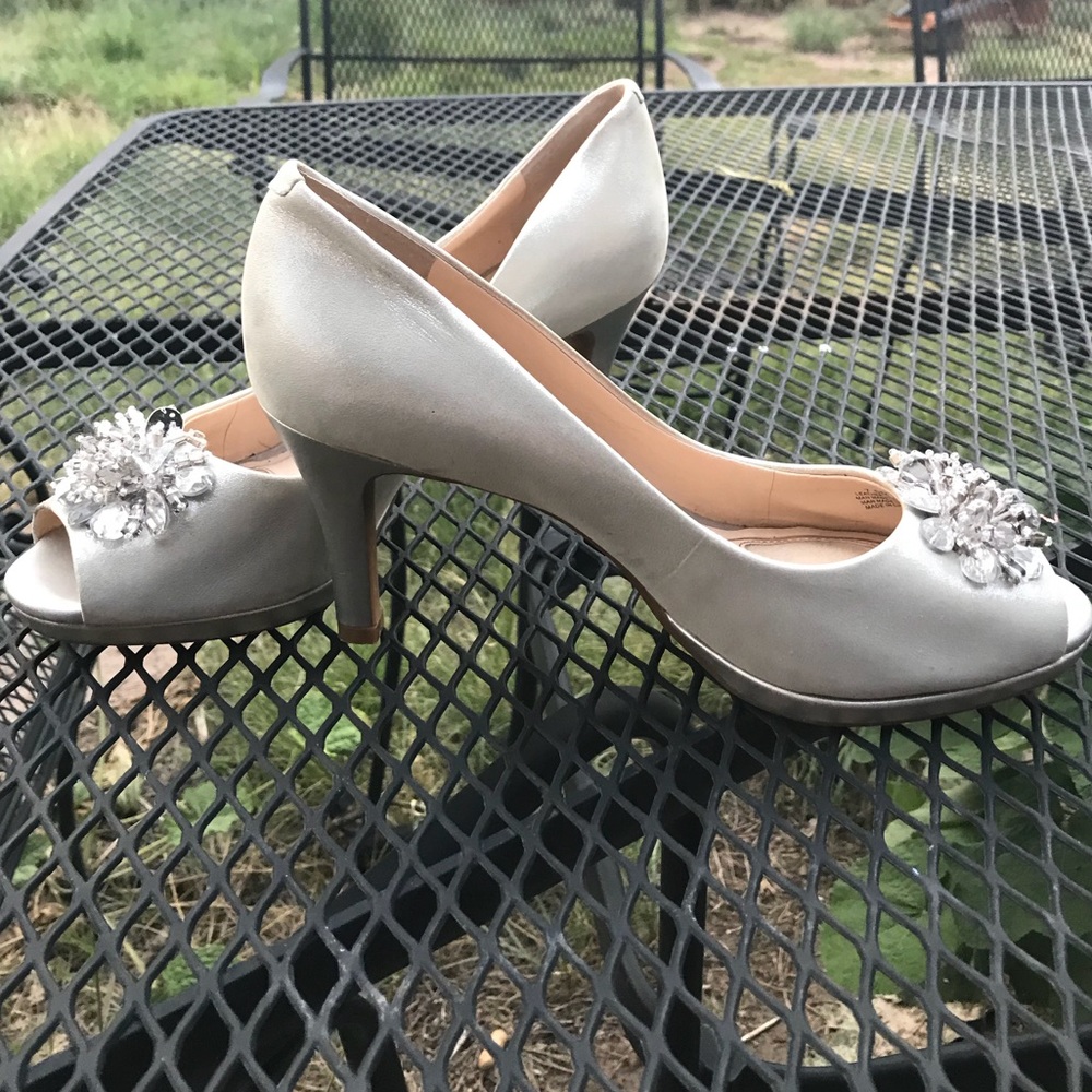 silver heels